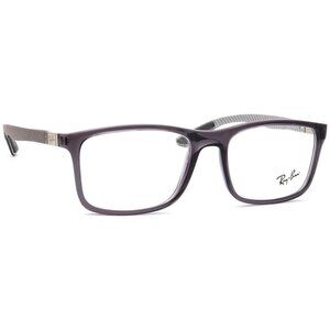 Ray-Ban RB8908 Eyeglasses Carbon Fiber Transparent Grey Frame 55mm